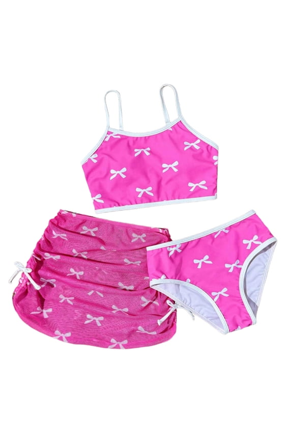Baby Girls Swimsuit Prints Skirt With Bowknot And Mesh Skirt For Hot And Pool Season Plus Size Swimsuit For Girls Sizes 11-12 Years