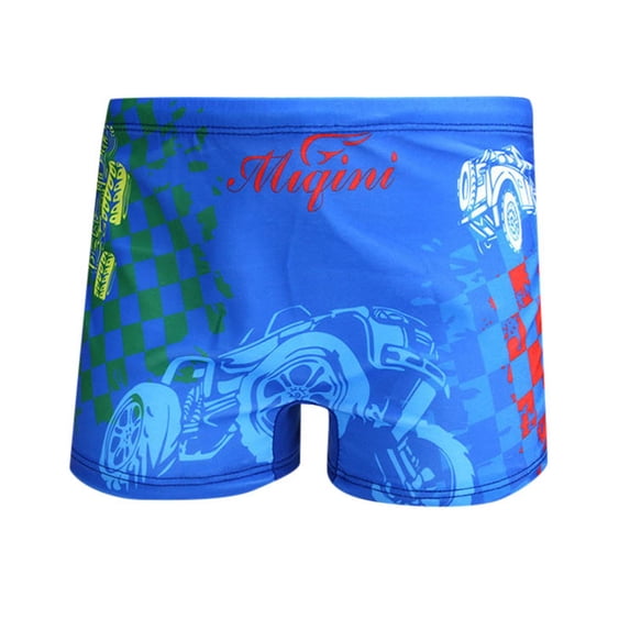 NAFUU Boy's Swim Trunks Kids Cute Cartoon Prints Trunk Comfortable Breathable Beach Pool Swimming Swimsuit For Boys Sizes 5-6 Years