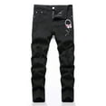 thumbnail image 1 of NAFUU Boys Baggy Jeans Pants Boys Jeans High Street Fashion Casual Long Pants Kids Comfortable Stretch Denim Trousers Spring Autumn Jeans Vintage Trousers 14-16 Years, 1 of 6