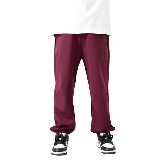 NAFUU Boys Casual Jogger Pants Boys Casual Pants Comfortable Lightweight Loose Fit Sports Joggers For Kids Outdoor Elastic Waist Trousers Everyday Wear Temperament Pants 6-8 Years