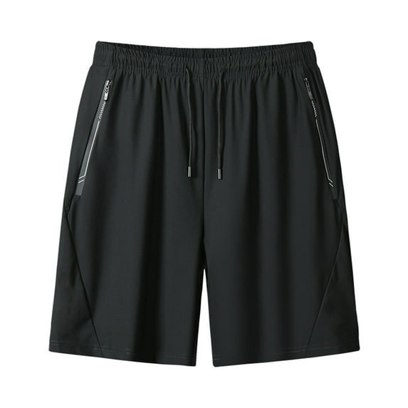 NAFUU Boys Shorts Solid Color Breathable Mesh Athletic Casual Summer Elastic Waist Sports For Kids Running Shorts Sizes 130