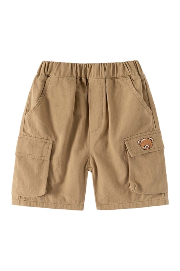 Boys Shorts Solid Color Summer Kids Short Pants Lightweight Breathable For Toddler Clothing Outdoor Play Running Shorts Sizes 2-3 Years