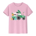 thumbnail image 1 of NAFUU Boys T-Shirts Easter Cartoon Rabbits Prints O-Neck Short Sleeve Tees For Children Youth Stylish Top Funny Shirt Sizes 4-5 Years, 1 of 4