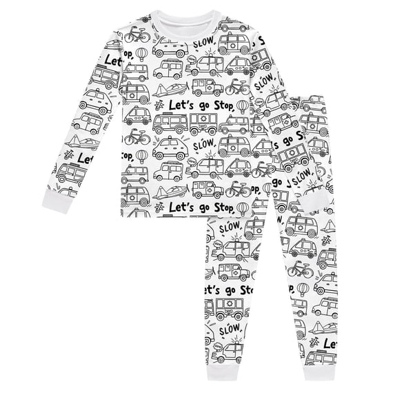 NAFUU Christmas Baby Girl Clothes Kids DIY Hand Painted Colorable Pants Set Boys Girls Funny Cartoon Coloring T-Shirts And Pants 2 Piece Sets 2-3 Years