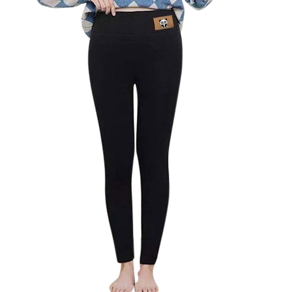 NAFUU Fleece Lined Leggings Women Autumn Winter Warm Plus Velvet Thickened Slim Tight Pants Leggings For Women Stretchy Jeggings Pants Athletic Leggings