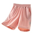 thumbnail image 1 of NAFUU Girls Athletic Shorts With Pockets Running Active Shorts Quick Dry Ice Silk Sports Shorts For Kids Teens 9-10 Years, 1 of 3