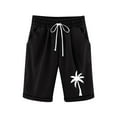 thumbnail image 1 of NAFUU Girls Bermuda Shorts Knee Length Straight Leg Long Shorts Casual Drawstring Elastic Waist Beach Short Pants 3-4 Years, 1 of 4