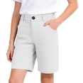 thumbnail image 1 of NAFUU Girls' Shorts Solid Color With Functional Pockets School Short Pants For Teen Basic Clothes Running Shorts For Girls Sizes 11-12 Years, 1 of 8