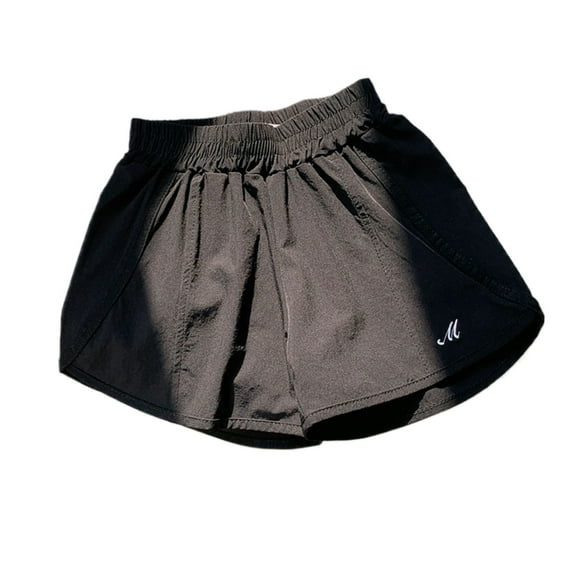 NAFUU Girls Shorts Trendy Girls Athletic Shorts Breathable Quick Dry Running Shorts For Kids Summer Thin Sports Short Pants 2-3 Years