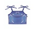 thumbnail image 1 of NAFUU Girls Tank Tops Sequin Square Collar Crop Top Dance Recital Party Vest Shiny Performance Wear Soft Running Vest 3-4 Years, 1 of 4