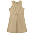 thumbnail image 1 of NAFUU Girls Uniform School Dress Classic School Dress For Girls Solid Color V Neck Sleeveless Pinafore Dress Campus Wear Trendy Girls Dress, 1 of 4