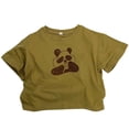 thumbnail image 1 of NAFUU Kids Toddler Boys Girls T-Shirts Cartoon Panda Prints Short Sleeve O-Neck Top Beach Holiday Shirt Summer Casual Spring Blouses For Boys Sizes 3-4 Years, 1 of 5