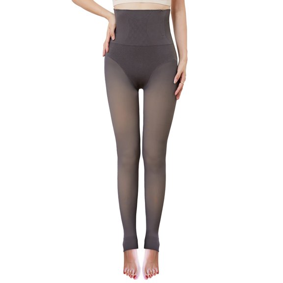 NAFUU Leggings For Women Warm Belly Step On Foot Translucent Pants High Waist Fishbone Pants Autumn Leggings Stretchy Tight Pants Workout Leggings