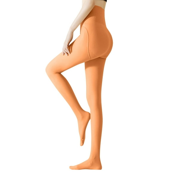 NAFUU Leggings For Women Solid Color Plush Thick Socks Tights Autumn Winter Pantyhose Comfortable Wearing Underwear Stretchy Tight Pants Soft Tight Pants