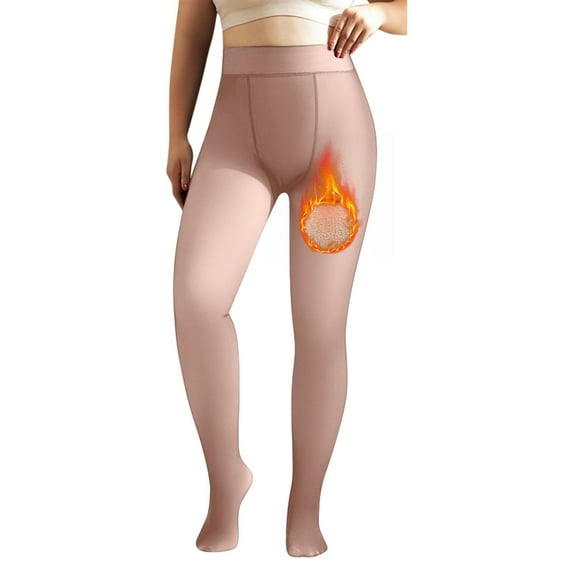 NAFUU Leggings For Women Winter Warm Lined Leggings Women Thick Thermal Velvet Tights Pantyhose High Waisted Tummy Control Stretchy Pants Christmas Leggings