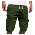 thumbnail image 1 of NAFUU Men's Casual Cargo Shorts Relaxed Fit Stretch Cargo Short Drawstring Elastic Waist Athletic Gym Jogger Shorts With Pockets Hiking Cargo Pants, 1 of 5