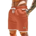 thumbnail image 1 of NAFUU Men's Casual Shorts Summer Shorts For Men Elastic Waist Drawstring Texture Short Mens Beach Vacation Shorts With Pockets Stretch Golf Shorts, 1 of 4