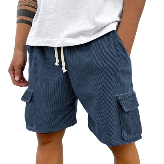 NAFUU Men's Relaxed-Fit Shorts Mens Casual Shorts Summer Loose Fit Elastic Waist Joggers Short Breathable Outdoor Mens Shorts Beach Trousers