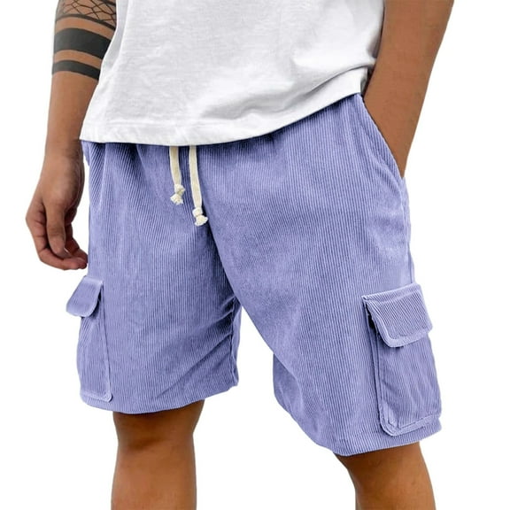 NAFUU Men's Relaxed-Fit Shorts Mens Casual Shorts Summer Loose Fit Elastic Waist Joggers Short Breathable Outdoor Mens Shorts Cargo Trousers