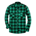 thumbnail image 1 of NAFUU Men's Shirts Soft Tops Mens Flannel Shirts Long Sleeve Casual Plaid Button Down Shirt Autumn Shirt Cowboy Work Shirts With Pockets Commuting Shirt Top, 1 of 3