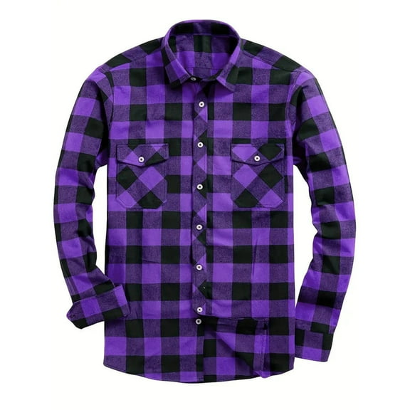 NAFUU Men's Shirts Soft Tops Mens Flannel Shirts Long Sleeve Casual Plaid Button Down Shirt Autumn Shirt Cowboy Work Shirts With Pockets Formal Business Shirts