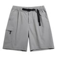 thumbnail image 1 of NAFUU Men's Shorts Solid Color Cargo Shorts Straight Leg Bermuda Bottoms With Pocket Summer Vacation Gym Shorts Men, 1 of 3