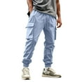 thumbnail image 1 of NAFUU Mens Casual Joggers Pants Men's Cargo Pants Drawstring Workout Joggers Outdoor Hiking Trousers Loose Fit Long Pants Loose Fit Trousers, 1 of 9