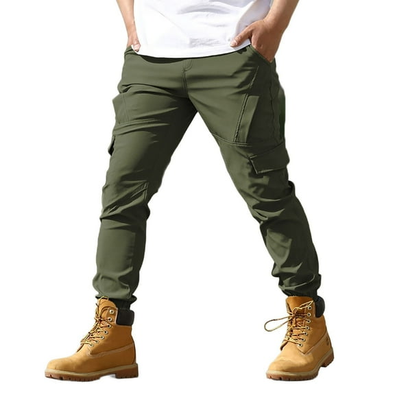 NAFUU Mens Casual Pants Men's Cargo Pants Loose Fit Joggers Outdoor Hiking Pants Breathable Comfortable Stretch Sweatpants Cargo Trousers