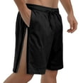 thumbnail image 1 of NAFUU Mens Casual Shorts Men's Stretch Shorts Knee-Length Casual Classic Fit Drawstring Summer Beach Shorts With Pockets Athletic Trousers, 1 of 9