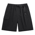 thumbnail image 1 of NAFUU Mens Casual Shorts Solid Color Cargo Shorts Straight Leg Bermuda Bottoms With Pocket Summer Vacation Shorts For Men, 1 of 6