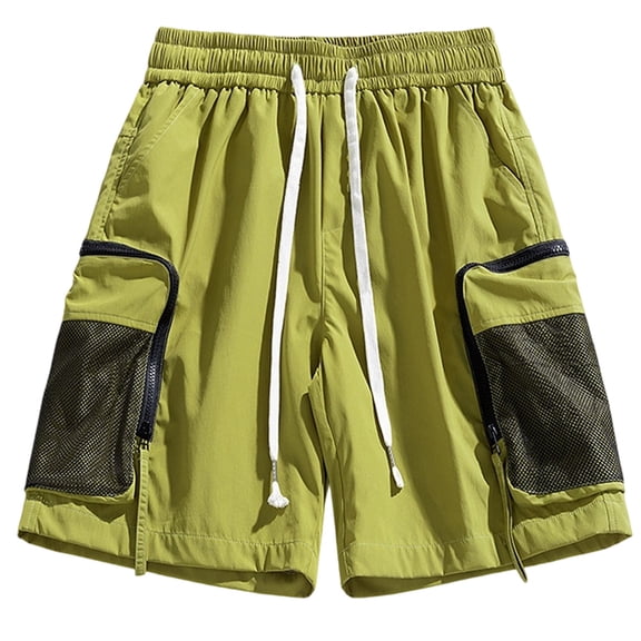 NAFUU Mens Summer Shorts Men's Athletic Running Shorts Quick Dry Workout Shorts Lightweight Loose Relaxed-Fit Sports Shorts Hiking Cargo Pants