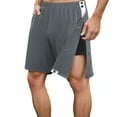 thumbnail image 1 of NAFUU Mens Tear Away Shorts Post Surgery Recovery Side Snap Shorts Color Block Loose Fit Basketball Shorts With Pockets Comfy Baggy Shorts, 1 of 4