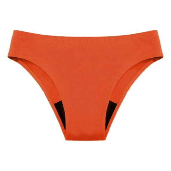 NAFUU Seamless Thongs for Women Period Swimwear Leakproof Bikini Brief Bottoms Waterproof Menstrual Swim Bottoms For Women Underwear Seamless Comfort Panties