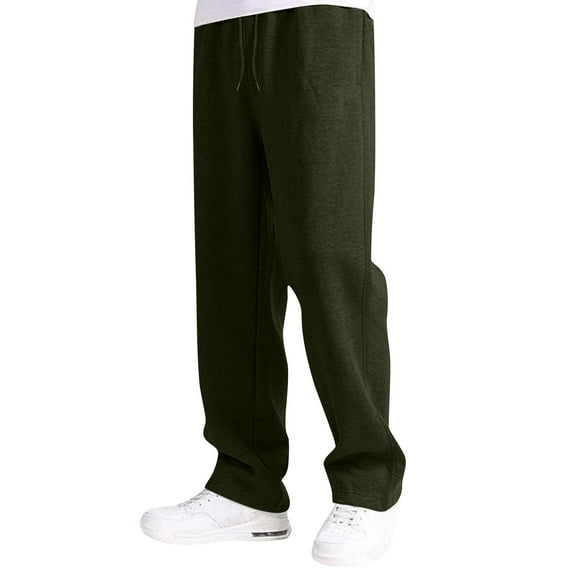 NAFUU Soft Boys Sweatpants Boy's Girls Baggy Sweatpants Straight Leg Open Bottom Casual Pants Elastic Waist Athletic Joggers Sweat Pants With Pockets Temperament Pants 15-16 Years