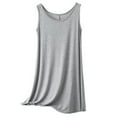 thumbnail image 1 of NAFUU Summer Nightgowns For Women Plus Size Sleepwear Sleeveless Round Neck Tshirt Sleep Dress Solid Color Loose Nightshirt Sleep Dress, 1 of 8