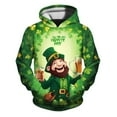 thumbnail image 1 of NAFUU Toddler Baby Boy Easter Clothes Little Kids Long Sleeve Hoodie Unisex Sweatshirt 3D St. Patrick's Day Print Pullover With Pocket Oversized Sweatshirts For Boys Sizes 18-24 Months, 1 of 3