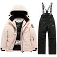 thumbnail image 1 of NAFUU Winter Kids Boys Ski Suit Pants Jackets Sets Boys Girls Warm Snowsuit Hooded Ski Jacket + Pants 2 Pcs Set Thermal Snowboard Clothes Adorable Clothes 8-9 Years, 1 of 2