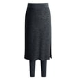 thumbnail image 1 of NAFUU Women Athletic Knee Length Skirts With Full Length Leggings Skorts Solid Color Leggings&Skirted Skorts For Women Yoga Leggings Versatile Pants, 1 of 4