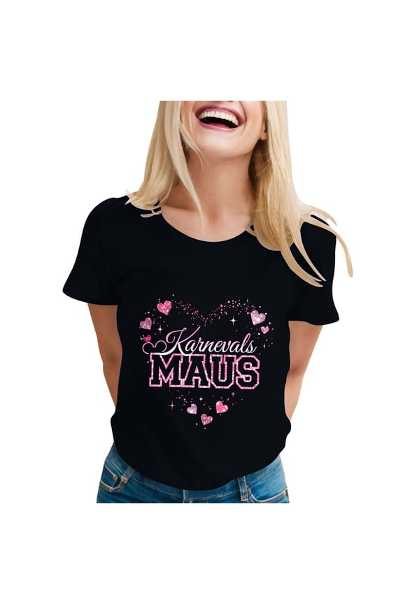 Women T-Shirts Short Sleeve Letter Print Round Neck Casual Comfortable Top True Classic Tees Women,Black