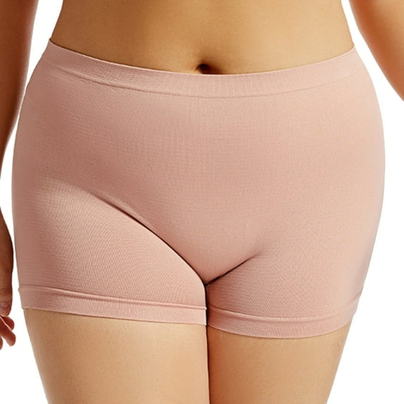 NAFUU Women's Boyshorts Panties Boxer Briefs Ladies Full Coverage Underwear Body Shaping High Waist Tummy Control Postpartum Briefs Full Coverage Panties