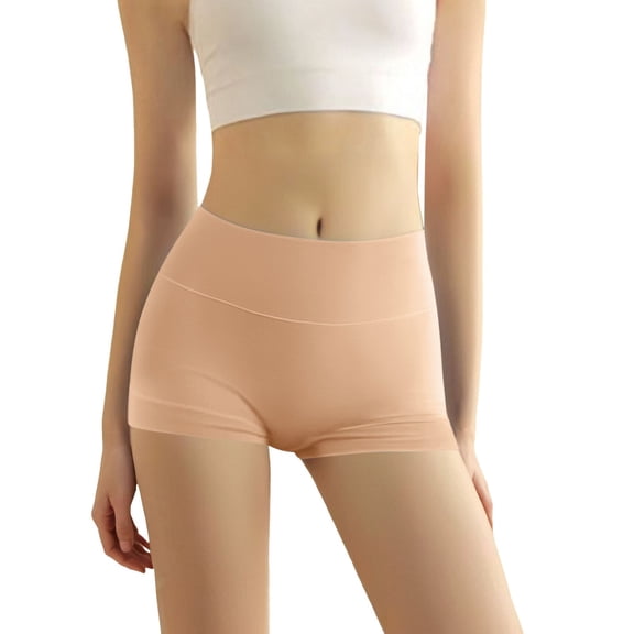 NAFUU Women's Boyshorts Panties Underwear For Women High Waisted Panties Stretch Boxer Briefs For Ladies Underwear Shorts Thongs Bikini Underwear