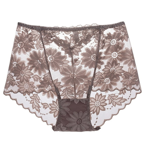 NAFUU Women's Boyshorts Panties Underwear Large Size Underwear High Waist Small Lace Seamless Briefs Soft Light Underwear