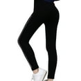 thumbnail image 1 of NAFUU Women's Casual Leggings Pants Rhinestone Black Leggings Side Skinny Pants Black Tights High Waisted Athletic Gym Yoga Ankle Pants Stretch Leggings, 1 of 8