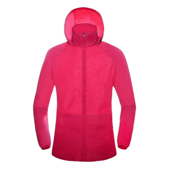 NAFUU Women's Coats Sports Jackets Unisex Breathable Hooded Jacket Thin Outdoor Casual Windproof Jackets Rainproof Windbreaker Coat Warm Outerwear