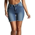 thumbnail image 1 of NAFUU Women's Denim Shorts Jean Shorts For Women High Waisted Stretchy Denim Shorts Trendy Casual Frayed Hem Summer Jorts Loose Fit Shorts, 1 of 7