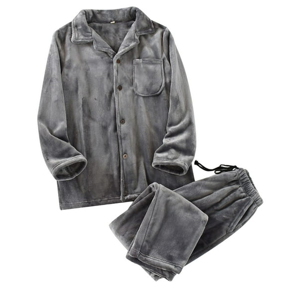 NAFUU Women's Pajama Sets Coral Pajamas Long Sleeve Button Down Flannel Sleepwear Fall Winter Thick Soft Comfort Loungewear Set Soft Pjs Sleepwear