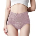 thumbnail image 1 of NAFUU Women's Underwear Lace Panties Womens Sexy Lace Panties Tummy Control High Waisted Full Coverage Panties Ladies Briefs Soft Light Underwear, 1 of 6