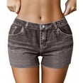 thumbnail image 1 of NAFUU Womens Jean Shorts Trendy Stretchy Denim Short Women's Mid-Rise Slim Fit Denim Shorts Athletic Casual Summer Jean Shorts Casual Beach Shorts, 1 of 8