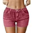 thumbnail image 1 of NAFUU Womens Jean Shorts Trendy Stretchy Denim Short Women's Mid-Rise Slim Fit Denim Shorts Athletic Casual Summer Jean Shorts Daily Casual Shorts, 1 of 8