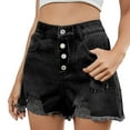 thumbnail image 1 of NAFUU Womens Summer Jean Shorts Womens Denim Shorts Stretchy High Waisted Casual Jean Shorts Trendy Ripped Loose Fit Hot Short Jeans Casual Beach Shorts, 1 of 8